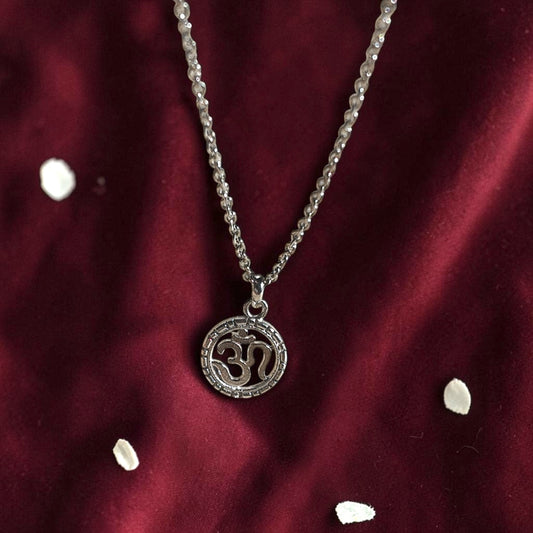 Silver OM pendant