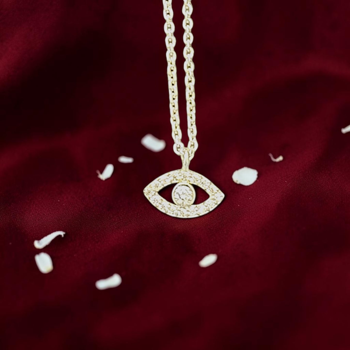 Pure Silver Evil Eye Pendant