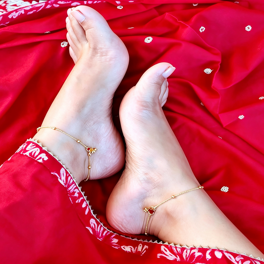 Tiny Beaded Anklet