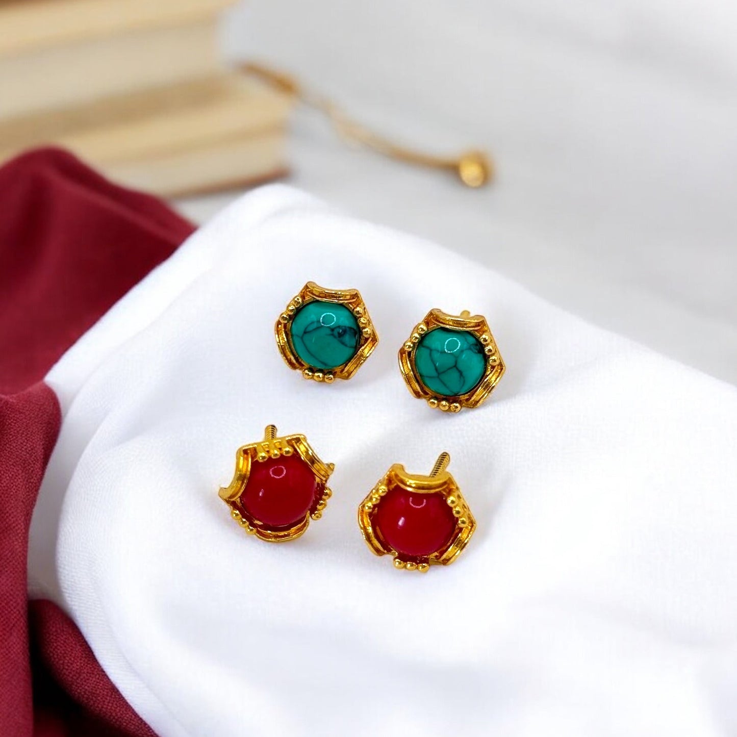 Vintage Diana Ear Studs