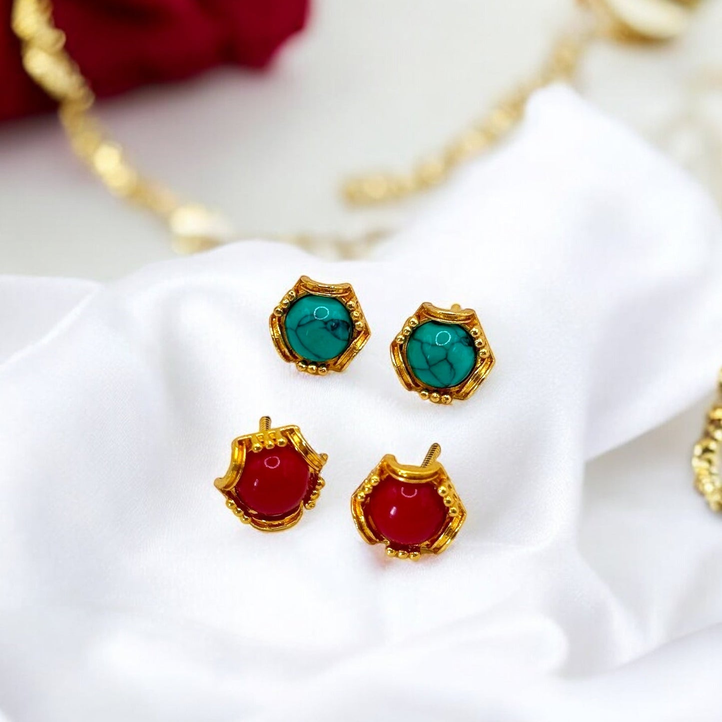 Vintage Diana Ear Studs