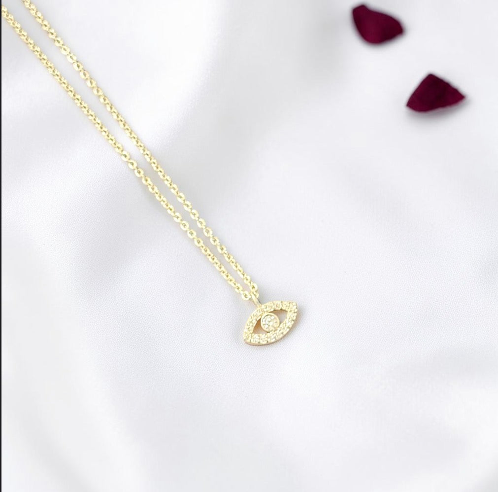 Pure Silver Evil Eye Pendant