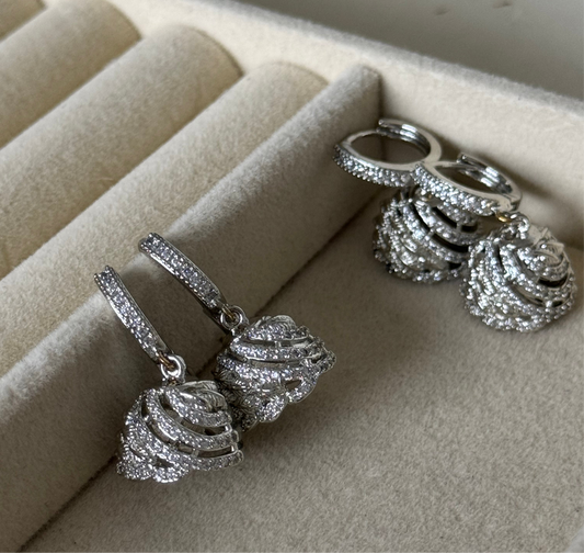 Silver Jhumki
