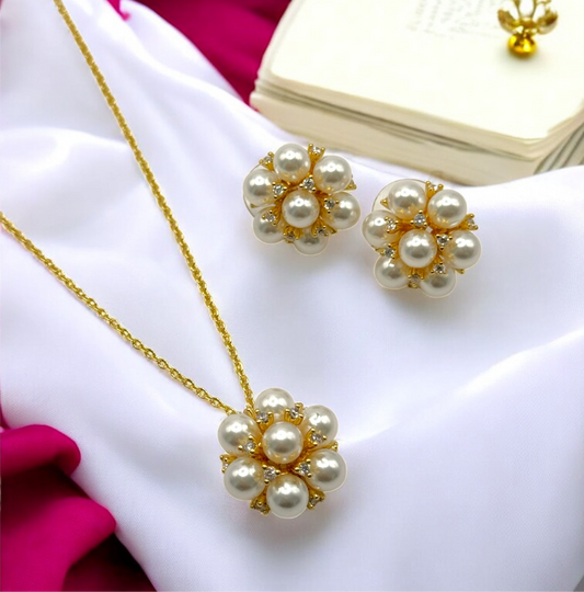 Flower Pearl Set