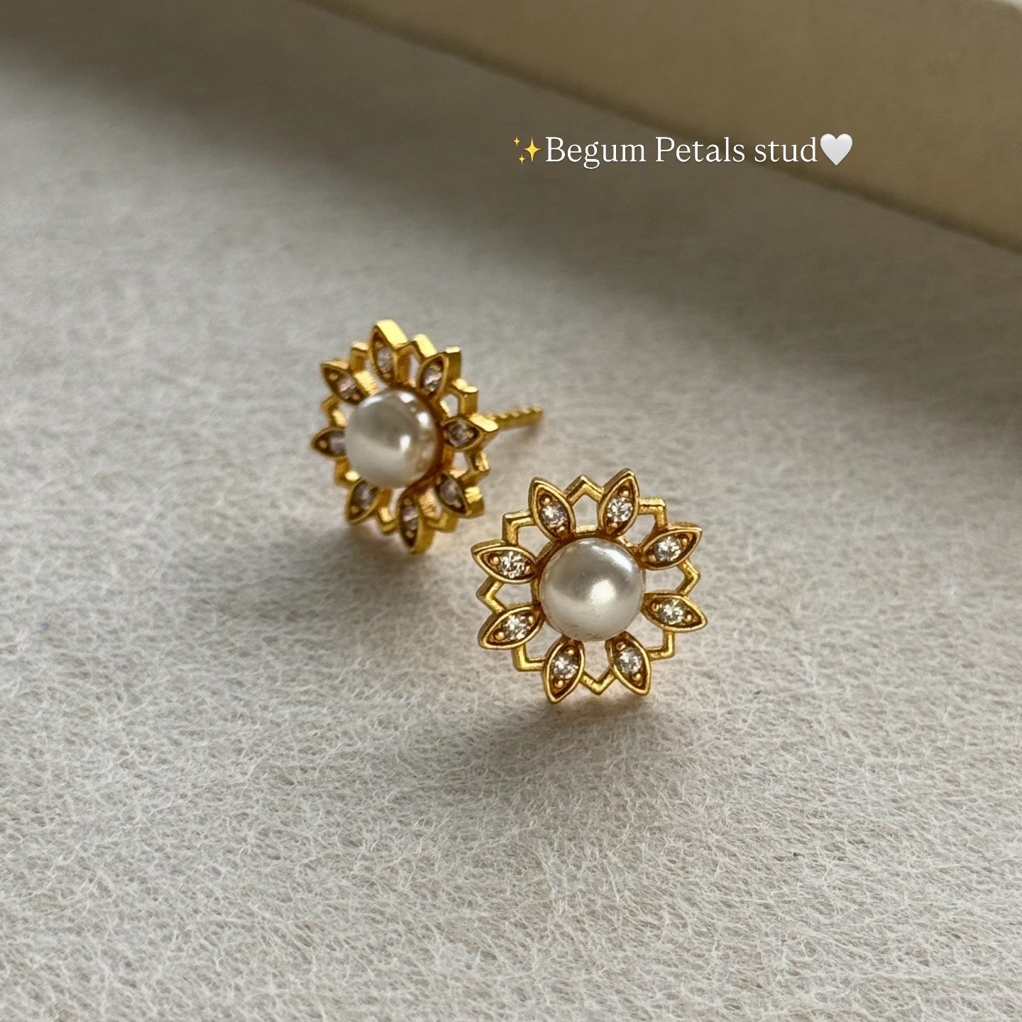 Begum Petal Studs