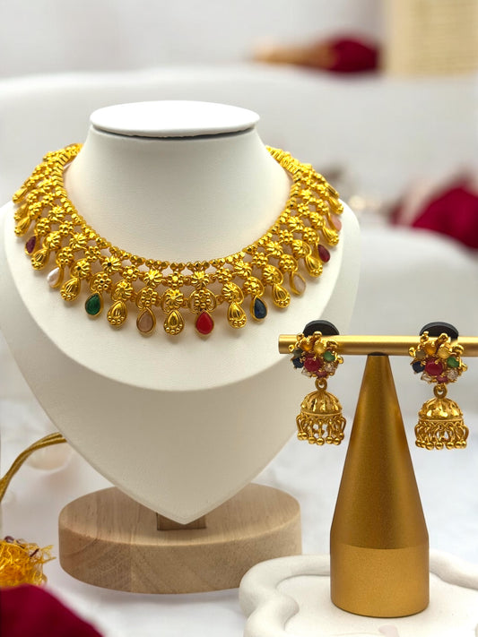 Navaratna choker Set