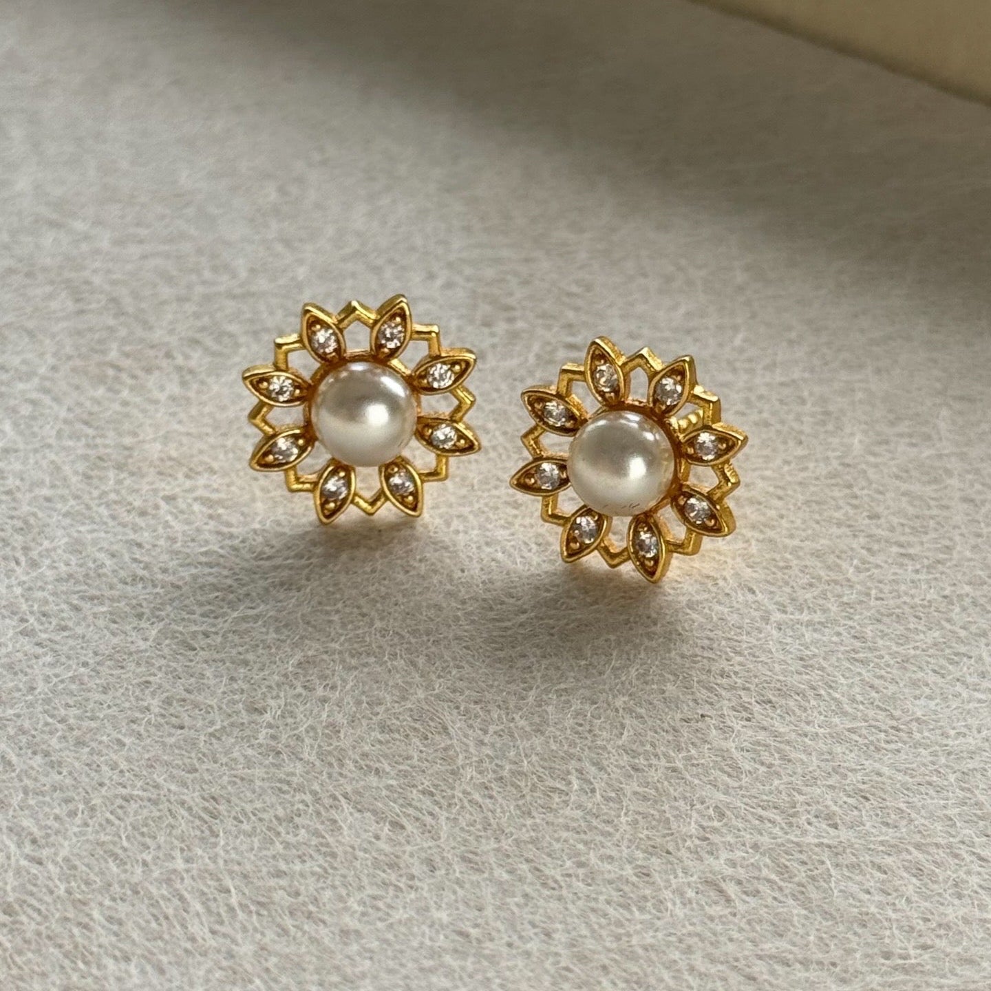 Begum Petal Studs