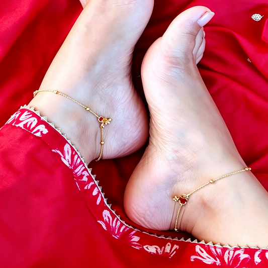 Tiny Beaded Anklet