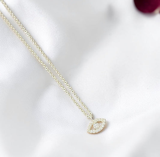 Pure Silver Evil Eye Pendant