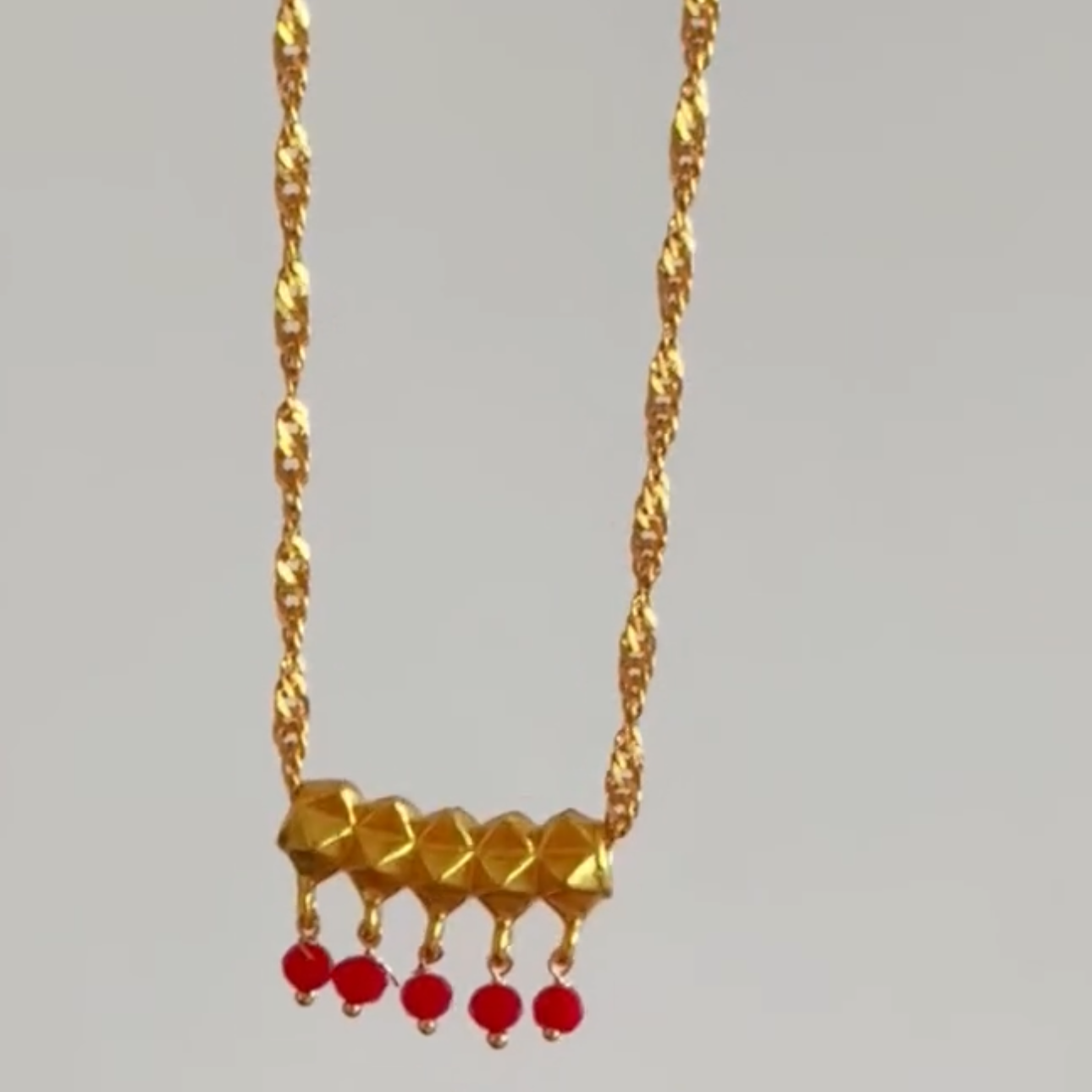 Red Beaded Tilhari