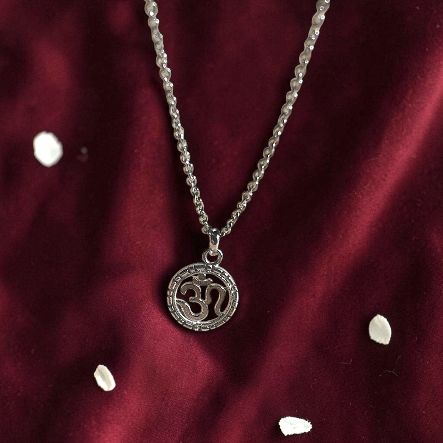 Silver OM pendant