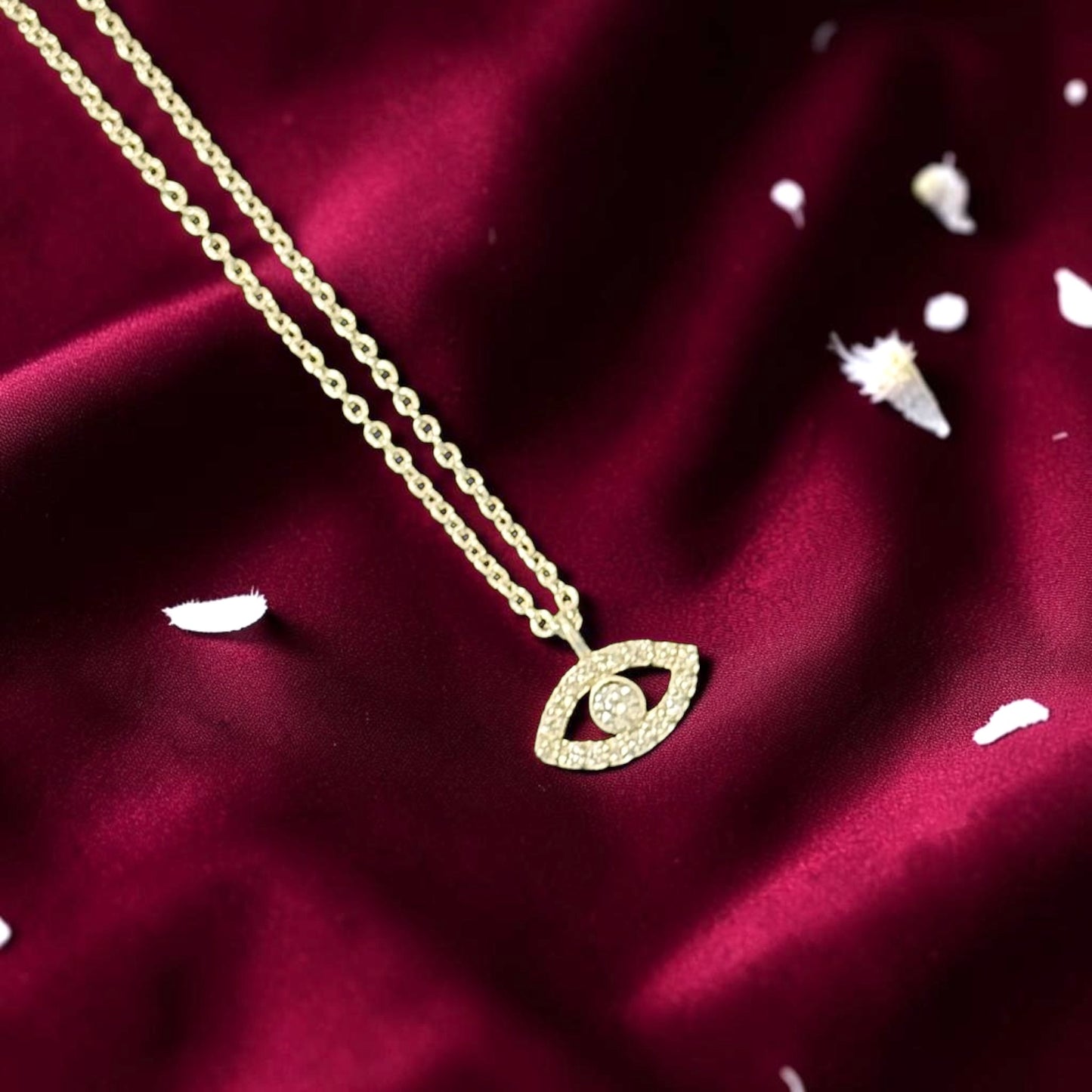 Pure Silver Evil Eye Pendant