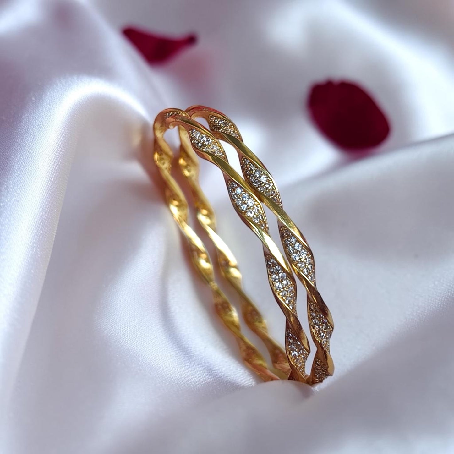 Twisted Sparkle Bangles