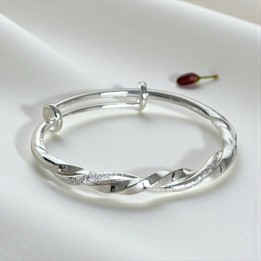 Silver Bamboo Handcuff
