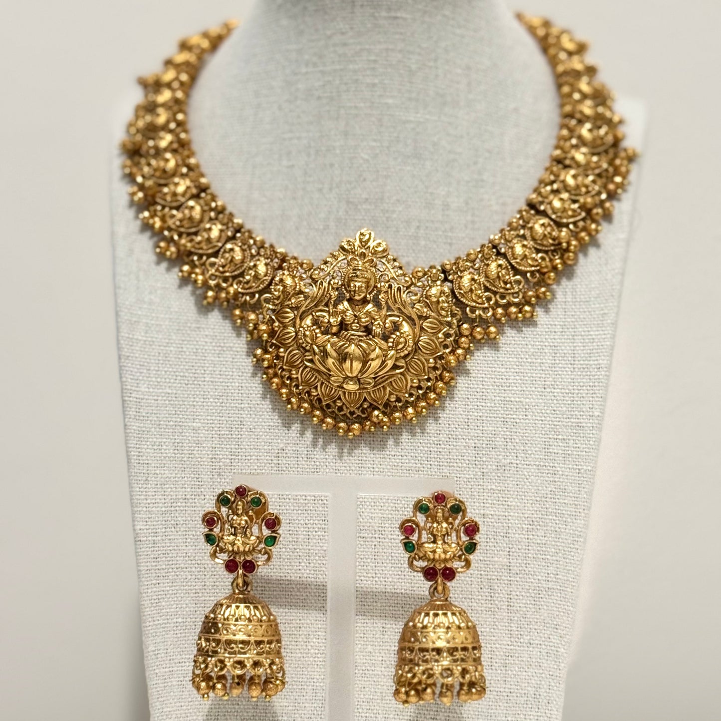 Kudmayi Temple Brass Necklace Set